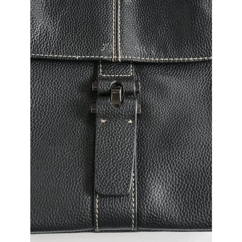 Men's Genuine Leather Messenger Shoulder Tablet Bag